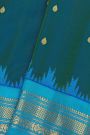 Gadwal Silk Peacock Green Saree