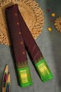 Gadwal Silk Brown Saree