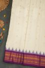 Gadwal Silk Off White Saree