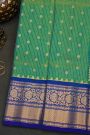 Gadwal Silk Peacock Green Saree