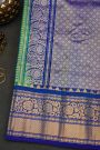 Gadwal Silk Peacock Green Saree