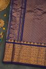 Gadwal Silk Teal Blue Saree