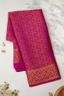 Mysore Crepe Magenta Saree