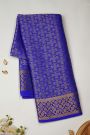 Mysore Crepe Royal Blue Saree