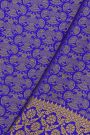 Mysore Crepe Royal Blue Saree
