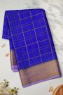 Mysore Crepe Royal Blue Saree