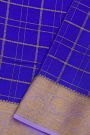 Mysore Crepe Royal Blue Saree
