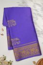 Mysore Crepe Royal Blue Saree