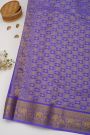 Mysore Crepe Royal Blue Saree