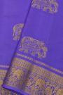 Mysore Crepe Royal Blue Saree