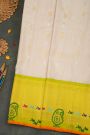 Gadwal Silk Off White Saree