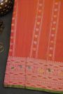 Gadwal Silk Peach Saree