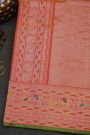 Gadwal Silk Peach Saree