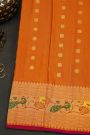 Gadwal Silk Rust Saree