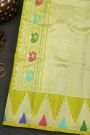 Gadwal Silk Lime Green Saree