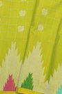Gadwal Silk Lime Green Saree