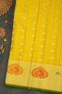 Gadwal Silk Yellow Saree