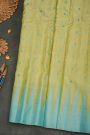 Gadwal Silk Mehendi Green Saree