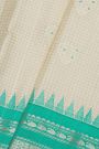 Gadwal Silk White Saree