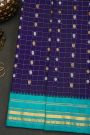 Gadwal Silk Navy Blue Saree