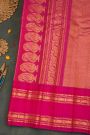 Gadwal Silk Sea Blue Saree