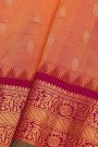 Gadwal Silk Peach Saree