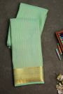 Mysore Crepe Sea Green Saree