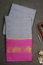 Mysore Crepe Grey Saree