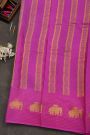 Mysore Crepe Grey Saree