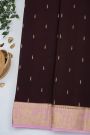 Mysore Crepe Brown Saree
