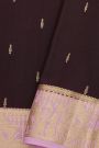 Mysore Crepe Brown Saree
