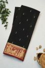 Mysore Crepe Black Saree