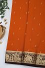 Mysore Crepe Rust Orange Saree