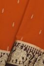 Mysore Crepe Rust Orange Saree