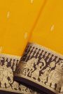 Mysore Crepe Yellow Saree