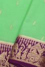 Mysore Crepe Sea Green Saree