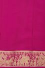 Mysore Crepe Navy Blue Saree