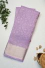 Mysore Crepe Lilac Saree