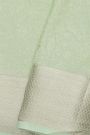 Mysore Crepe Pista Green Saree