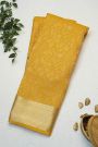 Mysore Crepe Mustard Saree