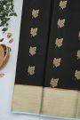 Mysore Crepe Black Saree