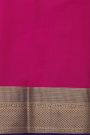 Mysore Crepe Navy Blue Saree