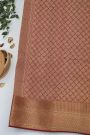 Mysore Crepe Bottle Green Saree