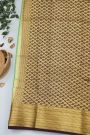 Mysore Crepe Pista Green Saree
