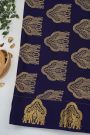 Mysore Crepe Navy Blue Saree