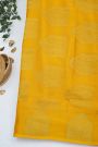 Mysore Crepe Yellow Saree