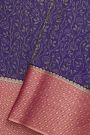 Mysore Crepe Navy Blue Saree