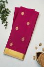 Mysore Crepe Magenta Saree