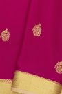 Mysore Crepe Magenta Saree