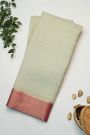 Mysore Crepe Off White Saree
